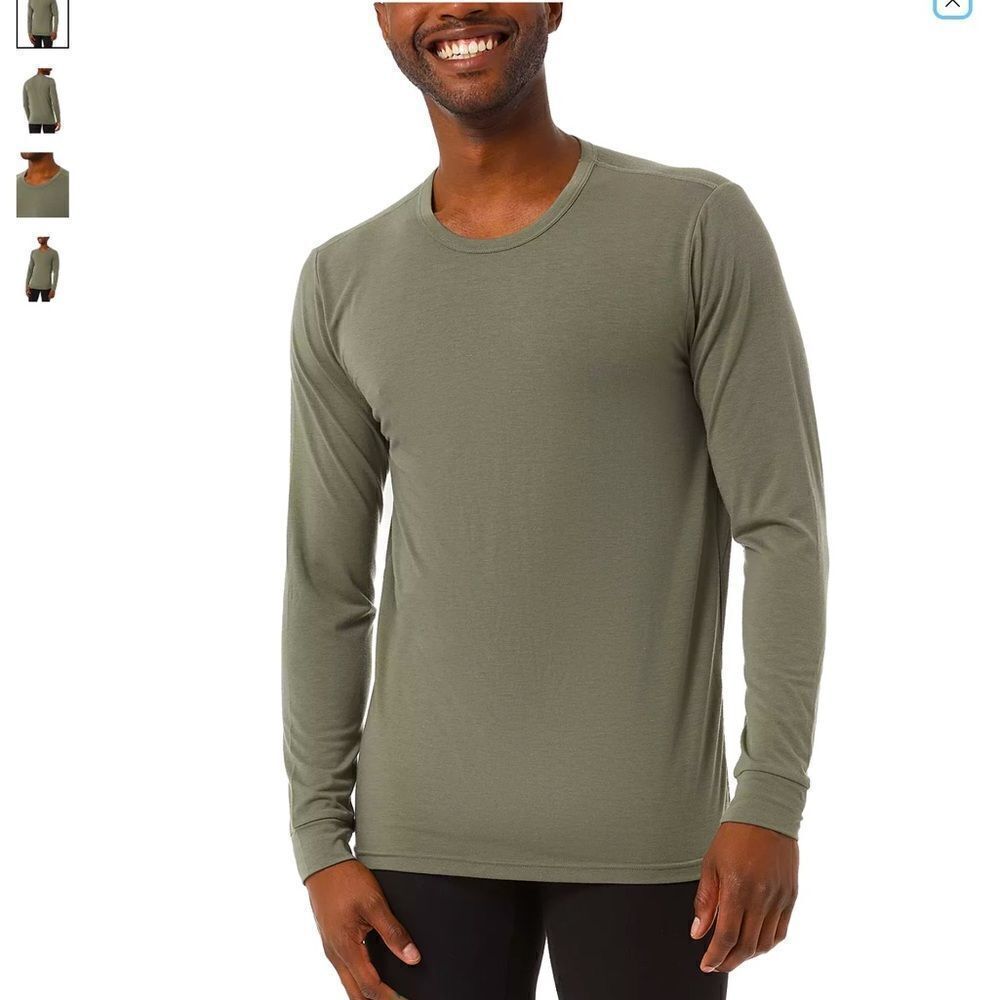 32 DEGREES Men's Heat Plus Long-Sleeve Thermal Shirt Medium